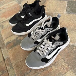Vans Kids Black and Gray Sneakers